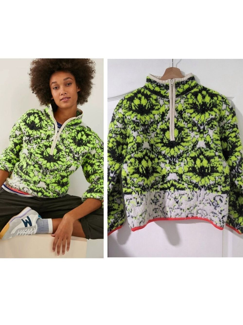 Anthropologie | Cristina Fuzzy Fleece Pullover